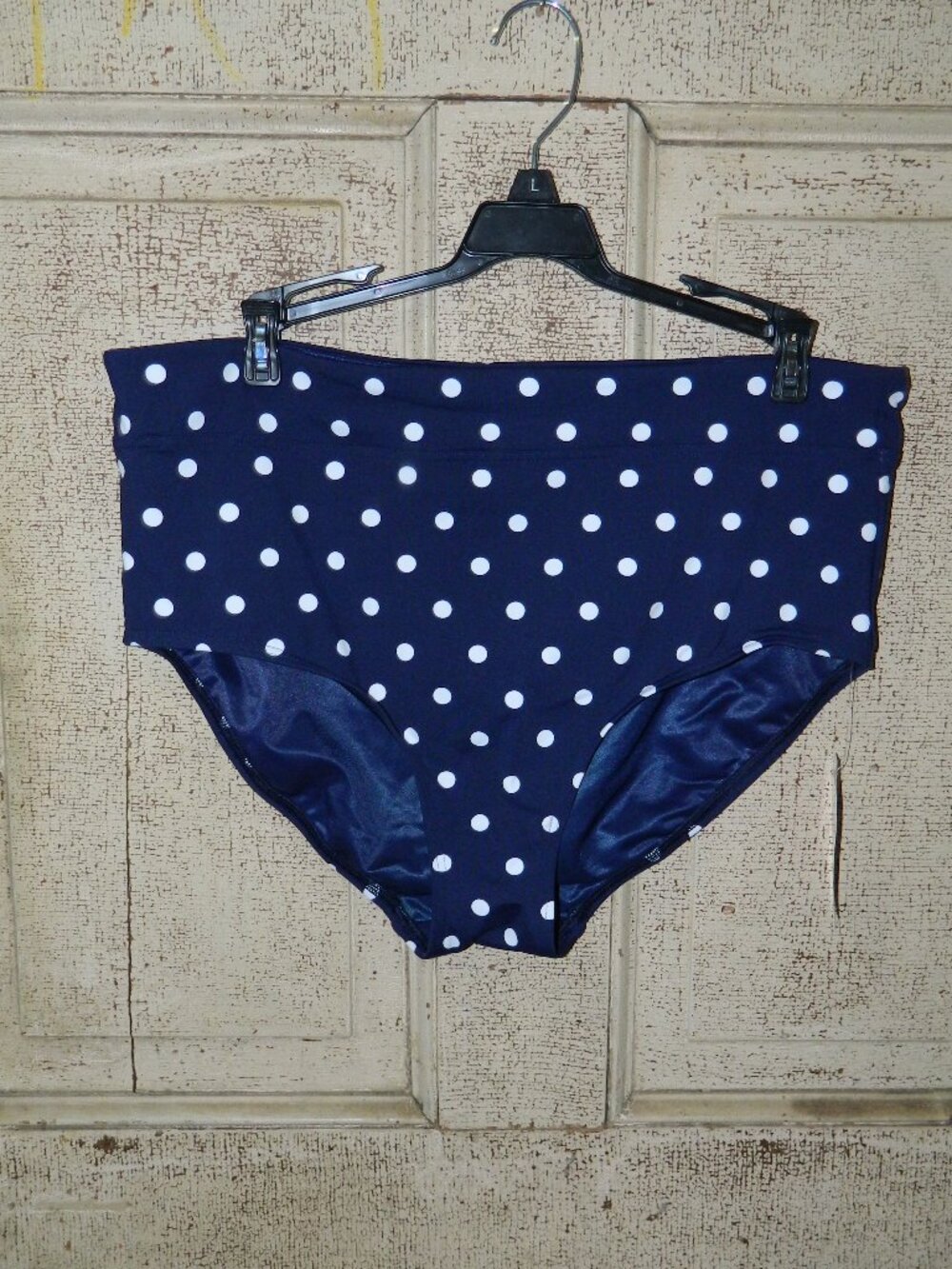 Lands' End Polka Dot Swim Suit Bottoms Sz 14 (TT-36)